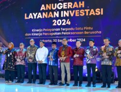 Jabar Terbaik Pertama dalam Anugerah Layanan Investasi 2024