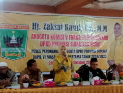 Hj. Zaksai Kasni , S. E , M.M Anggota DPRD Provinsi Sumatera Barat  Komisi V Adakan Reses Perseorangan Di  Nagari Padang Sibusuk