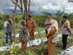 Polres Aceh Tengah Tinjau Lahan Ketahanan Pangan Dukung Program Swasembada Nasional