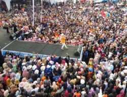 Ribuan Masa Hadiri Kampanye Akbar Pasangan Sahabat Oyon Hamzah Di Lapangan Meriam Sipoli Rimo, Gunung Meriah