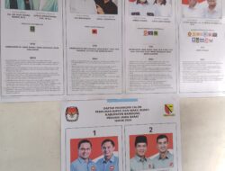 Hasil perhitungan pencoblosan Pilihan Gubernur dan Pilihan Bupati di RT 4 RW 10, TPS 4