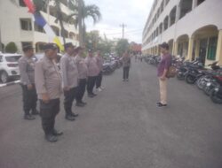Kanit Intelkam Polsek Medan Baru,Pimpin Pengamanan Kegiatan Natal Aukumene Pemko Medan Tahun 2024.