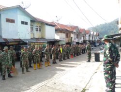 Kodim 0106/Aceh Tengah Gelar Karya Bakti Pembersihan Pasar Dan Parit