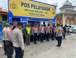 Wakapolres Aceh Tengah Melaksanakan Pengecekkan Pos Pelayanan Dan Pengamanan Nataru