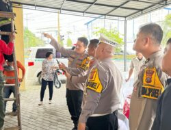 Kapolres Binjai Bersama PJU Cek Kesiapan Pos Pengamanan Dan Pelayanan