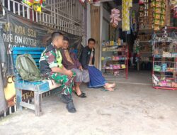Babinsa Koramil 02/ Bebesen Komsos Bersama Tokoh Adat