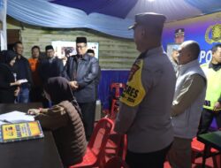 Kapolres Aceh Tengah Dan Forkopimda Cek Pos Pam Ops Lilin Seulawah 2024 Disertai Pemberian Bingkisan