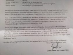 Kepala desa ujung marisi berhentikan aparat desa tanpa sebab