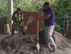 Dukung Sarana Ibadah, Babinsa Dan Warga Gelar Gotong Royong