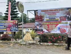 Jajaran Polres Aceh Tengah Sosialisasi Penerimaan Polri 2025 Disertai Pemasangan Banner 