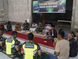 Kepala Staf Kodim 0119/BM Hadiri Serah Terima Bantuan Keramik Dari Bapak Pangdam IM, Yang Sudah Terpasang