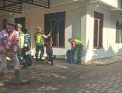 Sambut Bulan Suci Ramadhan 1446 H Personil Koramil 03/TG Gelar Gotong Royong