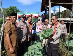 Dirbinmas Polda Aceh Tinjau Pekarangan Pangan Bergizi Di Aceh Tengah
