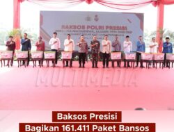 Kapolri  Jenderal Polisi Drs. Listyo Sigit Memberikan BAKSOS  Dalam Rangka  Menyambut Bulan Suci Ramadhan