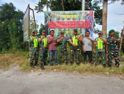 Koramil 02/Wps Pasang Spanduk Penerimaan Taruna Akmil TNI AD