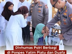 Divisi Humas Polri  Berbagi Ke Pante Asuhan Yayasan Yatim Piatu dan Duafa Al Futuwwah