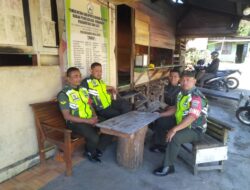 Personil Babinsa, Pererat silaturahmi Di Pos Retribusi