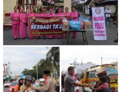 Sat Binmas Bersama Sat Resnarkoba Polres Binjai Berbagi Takjil Untuk Masyarakat.