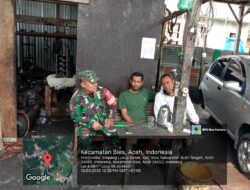 Berinteraksi, Babinsa Koramil 03/Pegasing Komsos di Desa Lukup Badak