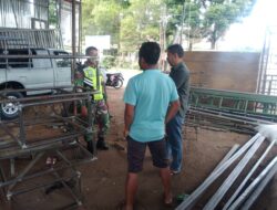 Rutinitas di Wilayah Binaan, Babinsa Koramil 03) Pegasing Komsos Bersama Warga