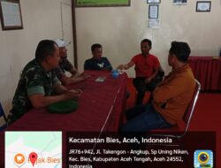 Peran Aktif, Babinsa Komsos Dengan Aparatur Desa Uning Niken