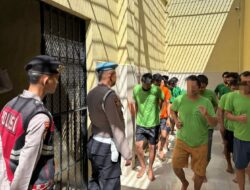 Hidup Sehat di Balik Jeruji: Sat Tahti Polres Pidie Jaya Gelar Olahraga 
