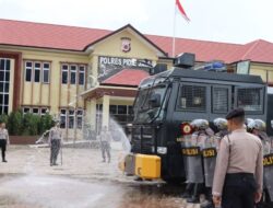Tingkatkan Profesionalisme, Satsamapta Polres Pidie Jaya Gelar Simulasi Dalmas dan AWC