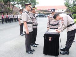 Kapolres Binjai Serah Terimakan Jabatan Pejabat Utama Polres Binjai.