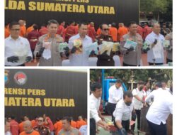 Polda Sumut Beserta Jajaran Berkomitmen Memberantas Peredaran Narkoba.