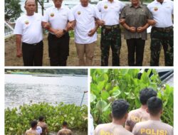 Simalungun Save Tourism’ Polres Simalungun Bersama Forkopimda Lakukan Aksi Bersih Danau Toba.