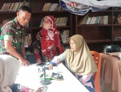 Babinsa Koramil 03/TG Dukung Kegiatan Posyandu dan Posbindu Di Wilayah