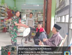 Kegiatan Koramil 03/Pegasing, Babinsa KOMSOS di Desa Kung