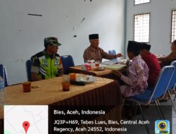 Babinsa Hadiri Acara MTQ Sekecamatan Bies Di Kantor Kecamatan Bies