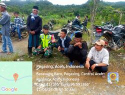 Jalin Silaturahmi Babinsa Koramil 03/Pegasing Komsos di Desa Berawang Baro