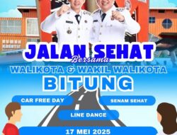 Wali Kota dan Wakil Wali Kota Bitung Ajak Warga Ikut Jalan Sehat, 17 Mei 2025
