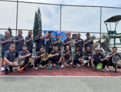 PELINDO Regional1 Mengadakan Pertandingan Persahabatan Tenis Dengan PELINDO Grup Wilayah Medan Dan Sekitarnya