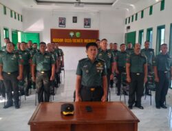 Kepala Staf Kodim 0119/BM, Bersama Jajaran Babinsa, Secara Vidcon Ikuti Komsos Dengan Pemerintah Pusat