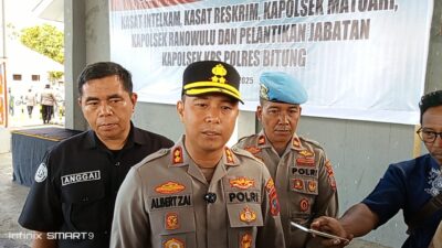 Polres Bitung Gelar Sertijab Sejumlah Pejabat, Termasuk Kasat Intel, Kasat Reskrim, dan Tiga Kapolsek