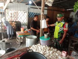 Babinsa Koramil 03/TG Rutin Pantau Harga Kebutuhan Pokok