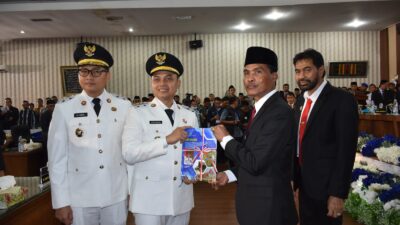Gubernur Aceh Mengucapkan Selamat Bekerja Atas pelantikan Walikota Langsa Jeffry Sentana