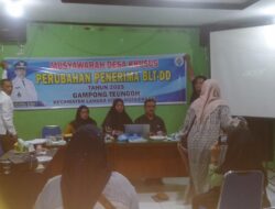 Gampong Teungoh Sukses Menggelar Musdesus Pembentukan Koperasi Merah Putih