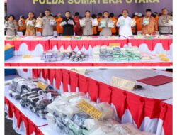 Ada 160 Kg Sabu dan Ribuan Pil Ekstasi Disita, Polda Sumut Tegaskan Perang Terhadap Narkoba