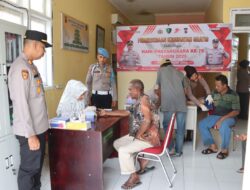 Polres Pidie Jaya Gelar Bakti Kesehatan Gratis Sambut Hari Bhayangkara ke-79