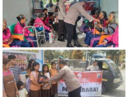 Polsek Pancur Batu Polrestabes Medan berikan Bantuan Sosial Dalam Rangka Memperingati Hut Bhayangkara Polri Ke-79