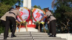 Hari Bhayangkara ke-79, Polres Bener Meriah Ziarah dan Tabur Bunga di Taman Makam Pahlawan