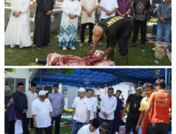 Rutan Kelas I Medan Gelar Sholat Idul Adha dan Pemotongan Hewan Qurban.