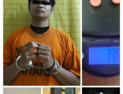 Satresnarkoba Polres Binjai Tangkap Pemuda Kelambir V Saat Jualan Narkoba.