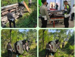 Kecelakaan Tunggal, Mobil Ambulance Masuk Jurang di Km 40 Pintu Rime Gayo