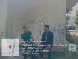 Babinsa Menghimbau Jangan Membakar Sampah Sembarangan