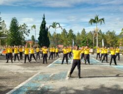 Personel Polres Bener Meriah Gelar Olahraga Bersama, Bangun Kekompakan dan Jaga Kebugaran